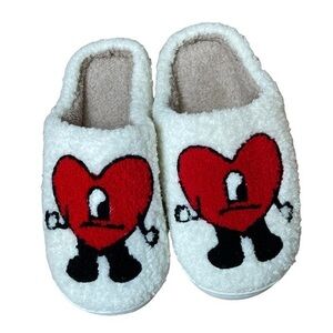 Heart Plush Slippers